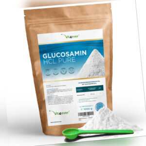 1 kg Glucosamin HCL - Reines Pulver - Glucosaminsulfat - Gelenke & Knorpel Vegan