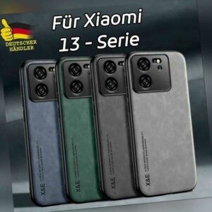 Handy Hülle Xiaomi 13 Pro 13T Pro Redmi Note Kunstleder Hartglas Kamera Schutz