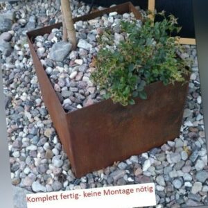 Pflanzkübel Blumenkübel Pflanzgefäß Hochbeet Blumentopf Edelrost ähnl. Corten