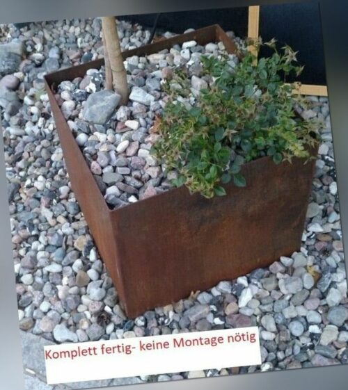 Pflanzkübel Blumenkübel Pflanzgefäß Hochbeet Blumentopf Edelrost ähnl. Corten