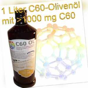 C60 Öl - Olivenöl mit 1g C60 in Originalflasche des Öl-Herstellers