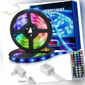 LED Stripe 1m-30m Streifen Leiste RGB 5050 Farbwechsel Lichtband Lichterkette