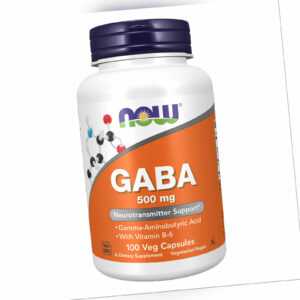 NOW  GABA 500MG Gamma-Aminobuttersäure