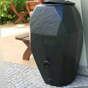 Regentonne Regenwassertonne Regenbehälter Regenfass 300L und 310L Anthrazit