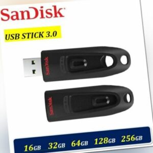 SanDisk 16GB 32GB 64GB 128GB 256GB ULTRA USB Stick 3.0 Flash Speicherstick DE