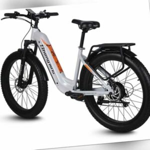 E Bike 26 Zoll E-Fahrrad 1000W,17.5Ah,840Wh Elektrofahrrad Herren/Damen Trekking