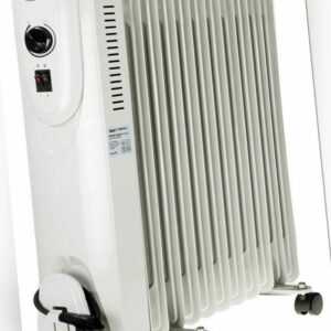 Ölradiator 2500 W Öl Radiator Heizung 11 Rippen Thermostat Elektroheizung grau