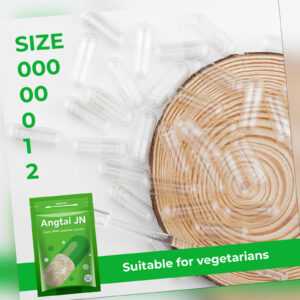Leerkapseln 100-1000 Vegan HPMC DIY Leere Kapseln | Gr. 000/00/0/1/2 Transparent