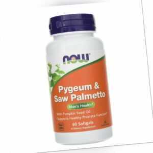 NOW FOODS Pygeum & sah Palmetto 60 Kapseln