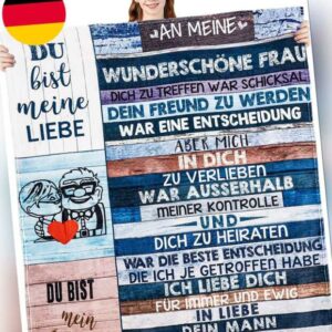 Personalisiertes Decke Geschenk Für Meine Frau, Bedruckte