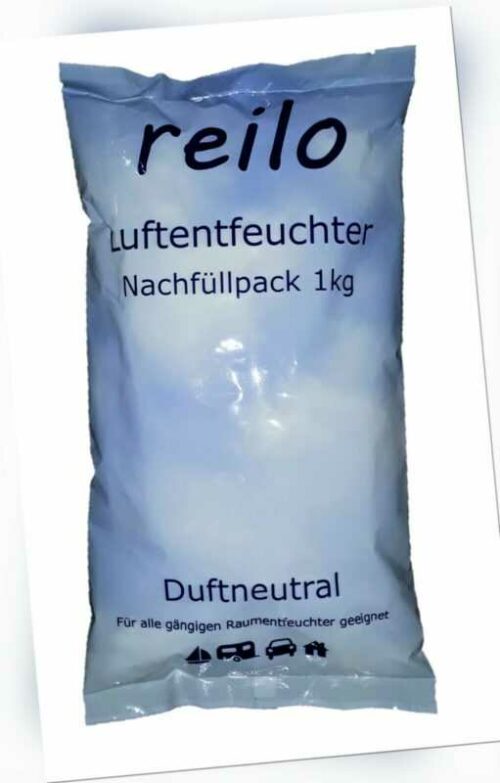 10x 1kg reilo Luftentfeuchter Nachfüllpack im Vliesbeutel, für Raumentfeuchter