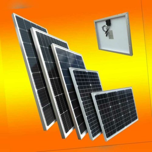 Solarmodul Monokristallin (0% MwSt.*) 30 50 100 130 150W 18V für 12V Solarsystem