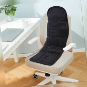 Massage-Sitzauflage Massagesitz mit Sitzheizung für Auto & Zuhause + Adapter 12V