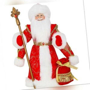 Ded Moros Väterchen Frost Weihnachtsmann Dekofigur 50 cm mit Bonbonbehälter Weih