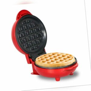 Mini Round Waffelautomat Waffeleisen Waffle Backen Waffelmaker Frühstück Küche
