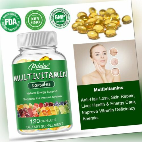 Multivitamin Kapseln - Multimineral-Ergänzungsmittel, Immununterstützung, Unisex