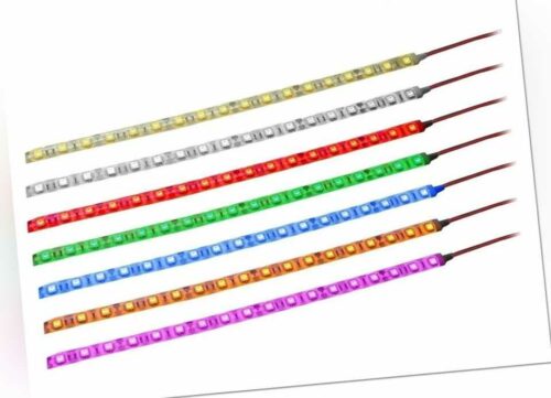 LED Streifen Wasserdicht mit Kabel 12V Selbstklebend Strip 5050 KFZ Beleuchtung