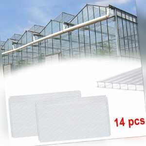 14x PC Doppelstegplatten Gewächshaus Platten Polycarbonat Hohlkammerplatte 4mm
