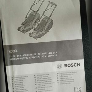 Bosch Rotak Betriebsanleitung / manual - 30 different languages