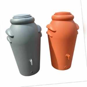 Regenwassertonne Regentonne Regenbehälter Regentank 200 Liter mit Wasserhahn
