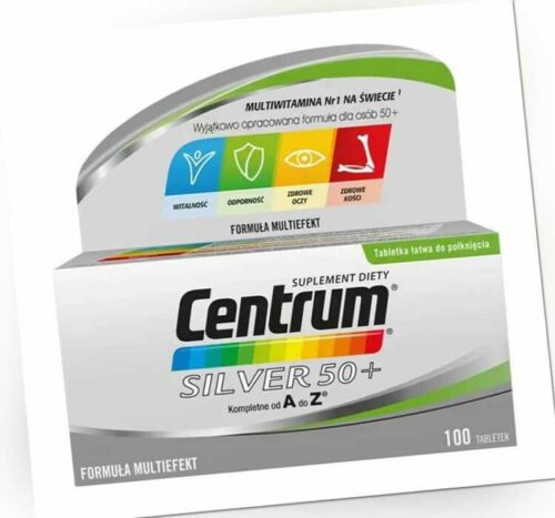 Centrum Silver 50+ Multieffekt-Vitamine u. Mineralien für Senioren 100 Tab.-126g