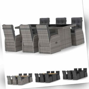 Gartenmöbel Set Poly Rattan Sitzgruppe Gartengarnitur mehrere Auswahl vidaXL