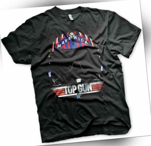Top Gun Maverick Helmet T-Shirt Black