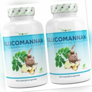 Glucomannan + Chrom 360 Kapseln (vegan) hochdosiert - Teufelszunge  4200mg / Tag