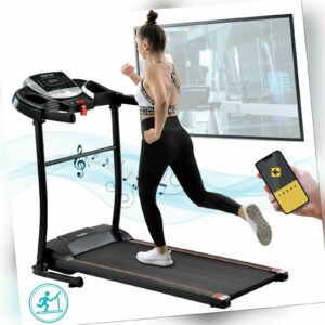 Laufband Klappbar elektrisch Fitnessgerät LCD-Display Heimtrainer 12km/h APP