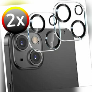 2x Kamera Schutz 9H Echt Glas für iPhone Hartglas Schutzglas Panzerfolie Linsen