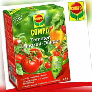 COMPO 2 kg Tomaten Langzeit-Dünger | Auch für Feingemüse und Kräuter