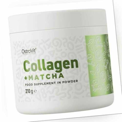 OstroVit Kollagen + Matcha Pulver, 210 g