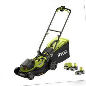 Ryobi ONE+ RY18LMH37A-225 18V Hybrid-Akku-Rasenmäher inkl. 2x2,5Ah Akku u.Ladeg.