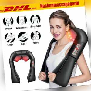Massagegerät Schulter Nackenmassagegerät mit Wärme Massage für Nacken, Rücken DE