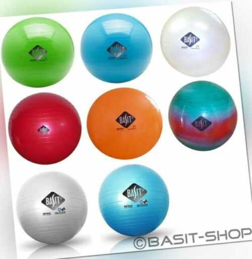 BASIT Gymnastikball Sitzball Fitnessball Ball Bürostuhl Farben & Größen wählbar