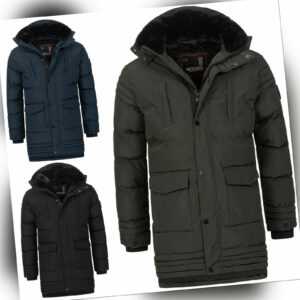 Alessandro Salvarini Warme Herren Winterjacke Winter Jacke lang Parka AS285 NEU