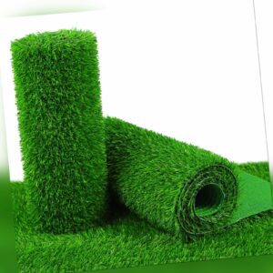 Kunstrasen Outdoor Rasenteppich 18mm Grün, wasserdurchlässig UV-Schutz