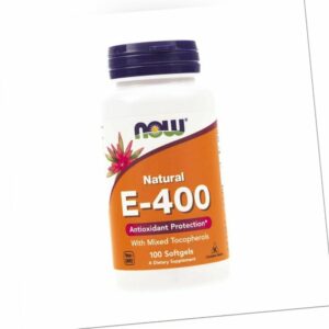 NOW FOODS Vitamin E-400 (Mischung aus Tocopheroli) 100 Kapseln