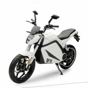 Elektromotorrad V3 Weiß 45 kmh E-Bike Roller Sportlich...