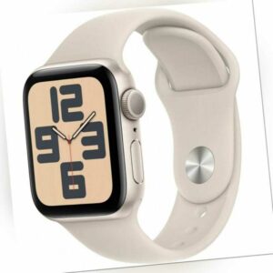 Apple Watch SE 2023 Sportarmband S/M 40mm Alu GPS Smartwatch polarstern WOW!