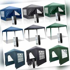 Pavillon Faltpavillon 2x2m/3x3m/3x4m/3x6m/3x9m Pop Up Partyzelt UV-Schutz 50+ DE