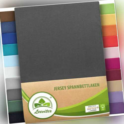 Spannbettlaken - 100% Jersey-Baumwolle - Spannbetttuch - Laken - Bettlaken