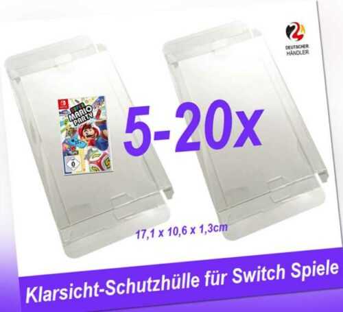 Schutzhülle für Nintendo Switch Spiele Cover Case Spielehülle SWITCH Games PET✔