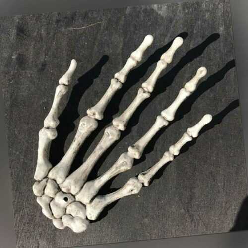 Halloween Kunststoff Geist Skelett Hand Knochen Handwerk Dekor Party 1 Paar
