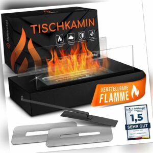 flammtal Tischkamin - Tischfeuer In-& Outdoor - Bio Ethanol Kamin - Ethanolkamin