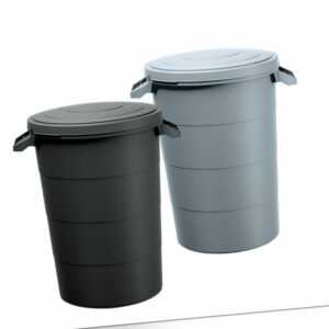 Wasser Tank 80 L Deckel + Griff - 2 Farben - Universal Regen Garten Müll Tonne