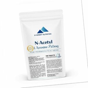 N-Acetyl L-Tyrosin 750mg Tabletten Essentielle Aminosäure, Hochkonzentriert