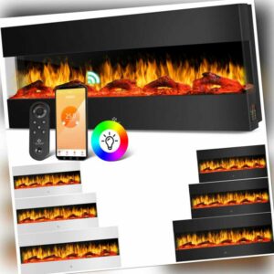 KESSER® Wandkamin Elektrokamin 3D Elektrischer Kamin Heizung 9 Modi LED Flammen