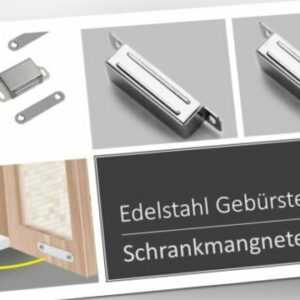 Edelstahl  Magnetschnäpper Schrank Türmagnet Magnet-Schnapper Möbelmagnet