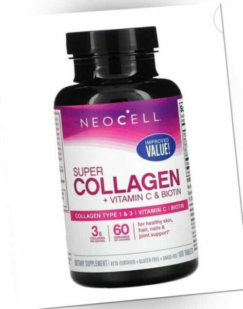 NEOCELL  SUPER COLLAGEN Kollagen Type 1 &3-180 Tabletten- BEAUTY&Gelenkkollagen